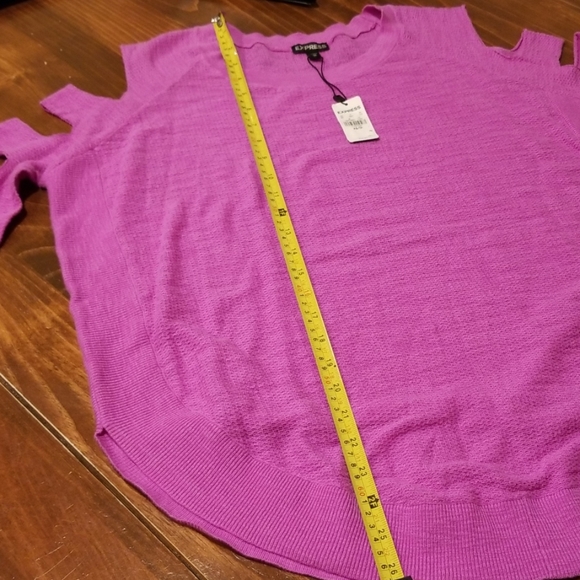 Purple Express cut out strips sweater - Picture 8 of 8